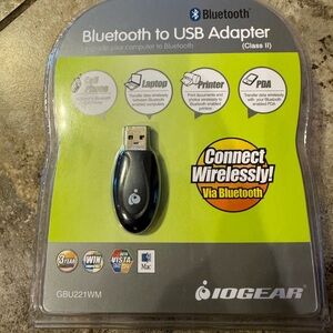NIB Bluetooth to USB Adapter Class II  NIP IOGear GBU221WM